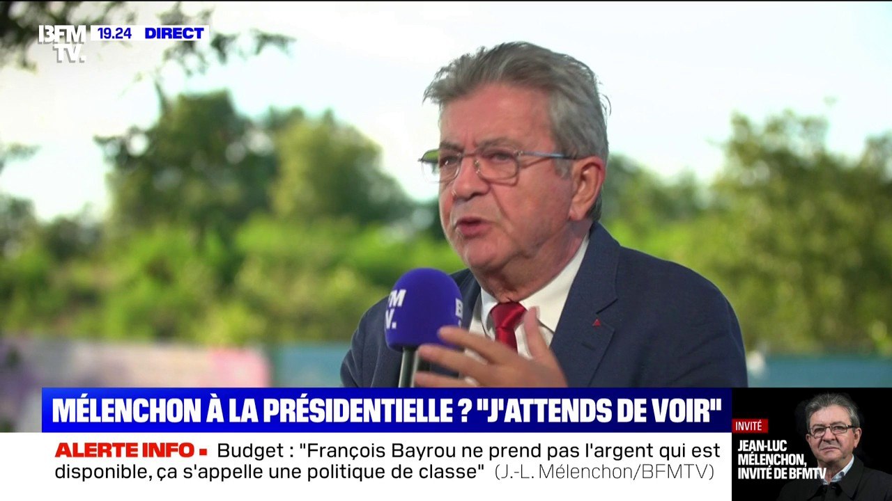 Présidentielle 2027: "Il y aura une candidature insoumise", déclare Jean-Luc Mélenchon