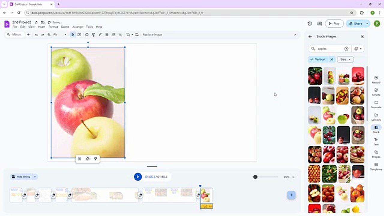 Google Vids - Lesson 21 - Adding Stock Images, Stickers, GIFS, and Graphics