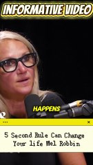5 Second Rule Can Change Your life Mel Robbin