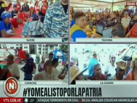 Alistamiento militar activo en las plazas Bolívar y cuarteles del estado Sucre