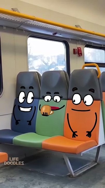Life Doodles _ 3 seats 😂 #lifedoodles #shorts #doodle #prank #pranks #shortvideo #cartoon