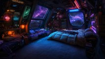 Musique pour dormir toute la nuit dans un espace étoilé ~ Univers de Détente 4K