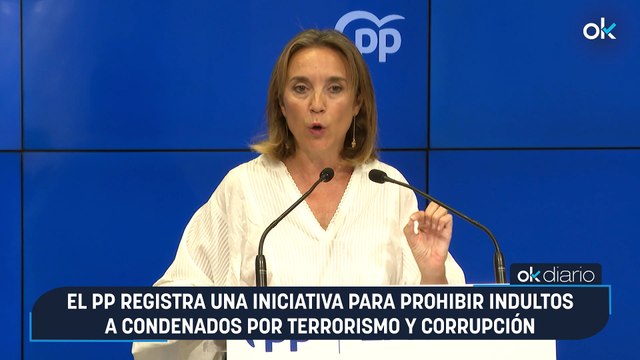 El PP registra una iniciativa para prohibir indultos a condenados por terrorismo y corrupción