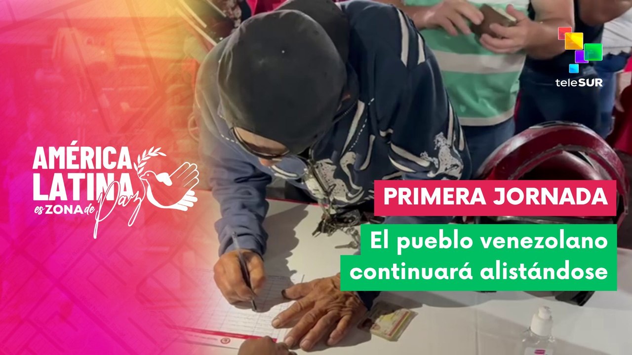 Cierre de la primera jornada de alistamiento en Venezuela