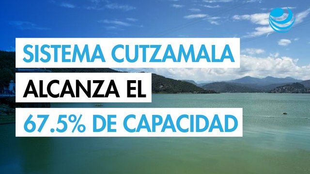 Sistema Cutzamala alcanza el 67.5% de su capacidad; su nivel más alto en una década