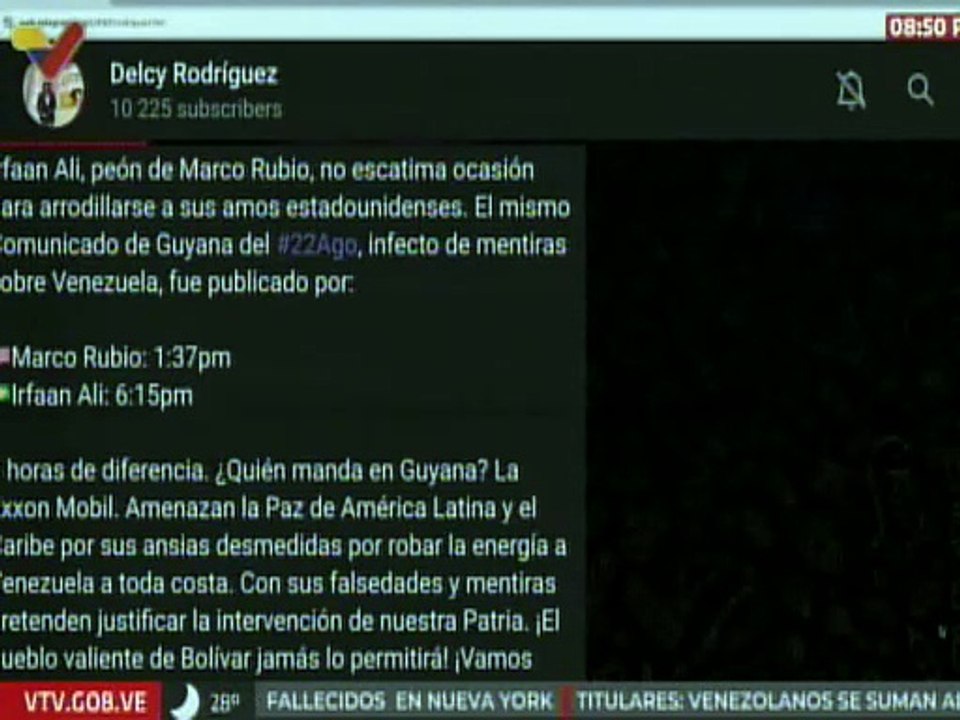 Vpdta. Delcy Rodríguez convoca a todos los venezolanos a alistarse en la Milicia Bolivariana.