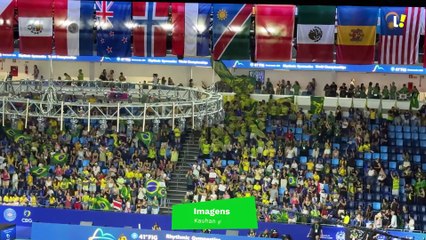 Torcida reage à prata inédita do Brasil no Mundial de Ginástica Rítmica