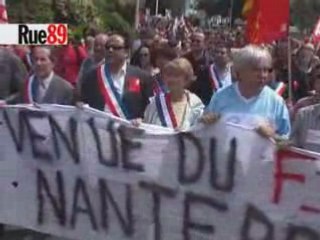 Manifestation anti-FN à Nanterre