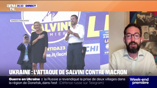 Guerre en Ukraine: Emmanuel Macron et Matteo Salvini divisés sur l'envoi de troupes européennes, Giorgia Meloni tente d'apaiser la situation