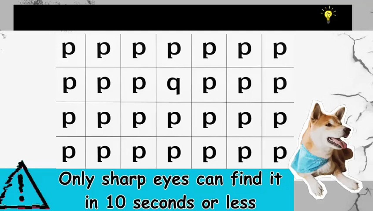 Can you find the different Letter? 🔤