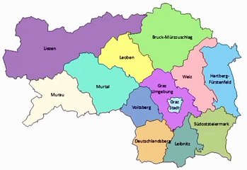 Map of Styria State. Peta Negara Bagian Steiermark. Styria State Map. Map of State of Styria. State of Styria Map. Karte des Landes Steiermark. Carte de l'État de Styrie. Mapa do estado da Estíria. Mapa del estado de Estiria.Mappa dello stato della Stiria