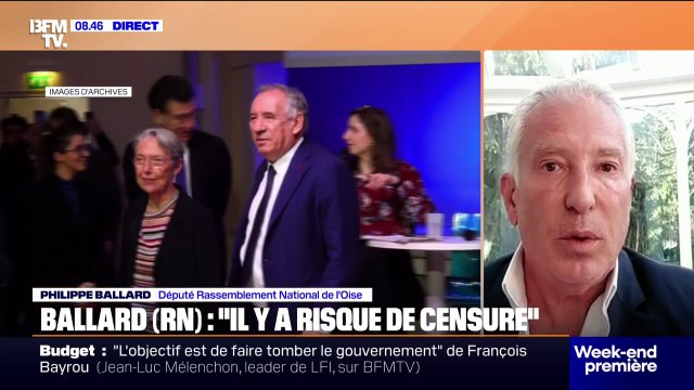 Budget: Il y a un risque de censure , dévoile Philippe Ballard (RN) en attendant la conférence de presse de François Bayrou ce lundi