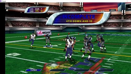 Nfl Blitz 2001 (Dreamcast) Panthers vs Rams Gameplay