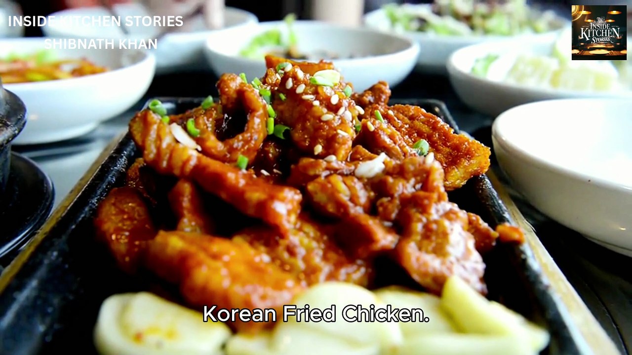 Korean Fried Chicken Recipe | Crispy & Spicy Korean Street Food by Inside Kitchen Stories