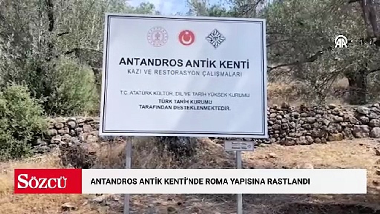 Antandros Antik Kenti’nde villadan vaftizhaneye çevrilen Roma yapısına rastlandı