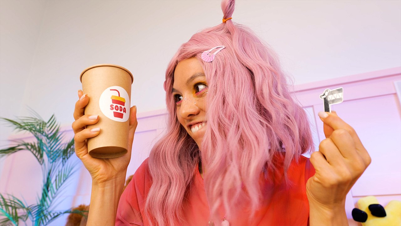 LOL😂 Letter F Can Bite?! 🥤✂️ DIY Paper Cup Hack