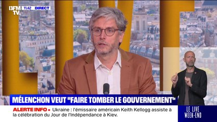 Mélenchon veut "faire tomber le gouvernement" - 24/08
