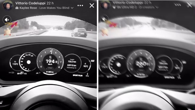 Il video delle polemiche, Codeluppi lancia la Porsche a 252 km/h in autostrada: «Ero in Germania, non c’erano limiti»