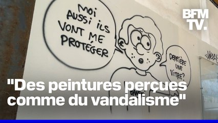À Marseille, un graffiti signé "Banski" à côté du phare de Banksy