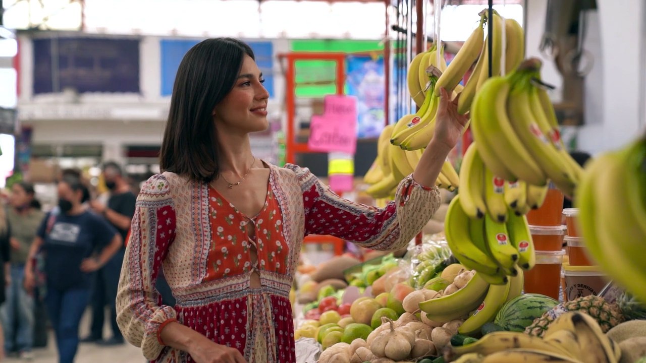 Woman Checking Bananas