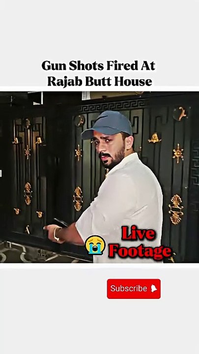 Live Footage Of Gun Shot Fired At Rajab Butt House #rajabfamily #sad #family
