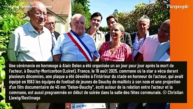 Hommage à Douchy un an après le départ d'Alain Delon, l'absence remarquée de son fils Anthony, qui s'explique : Je ne trouvais pas cela normal...