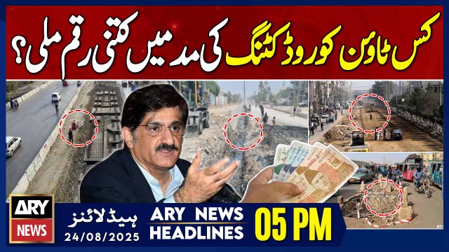 Sindh Chief Minister orders investigation || ARY News 5 PM Headlines || 24th Aug 2025