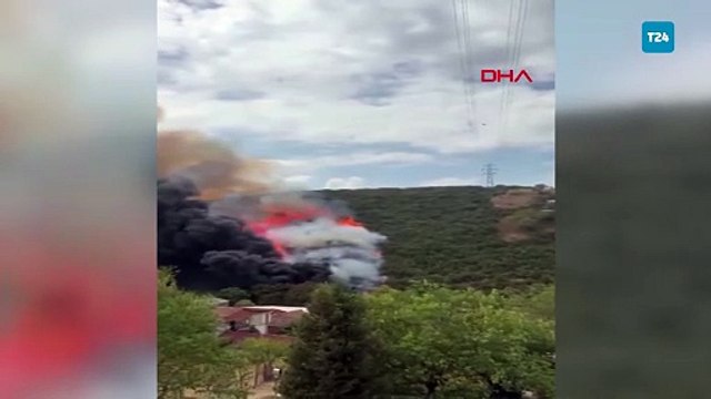 Kocaeli'de orman yangını; ekipler alevlere müdahale ediyor!