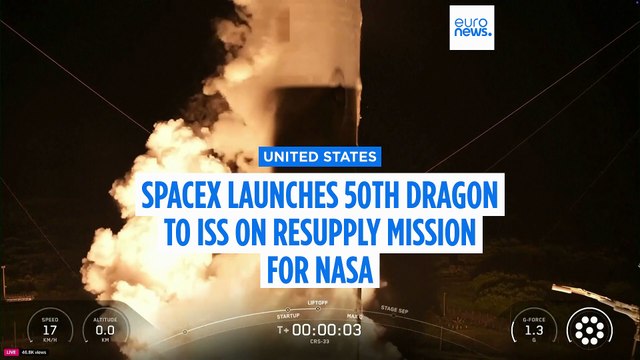 SpaceX launches 50th Dragon spacecraft to ISS on resupply mission for NASA