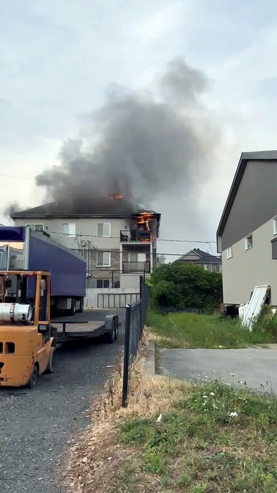 Incendie à Mercier - 23 août 2025