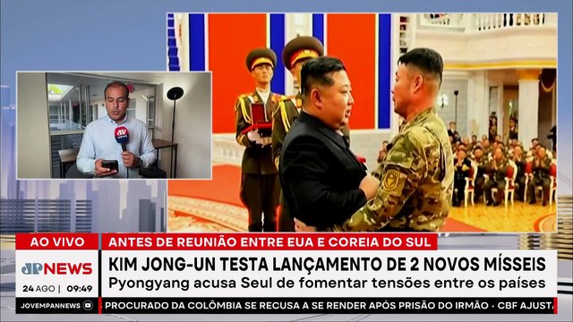 Coreia do Norte lança mísseis antes de reunião entre EUA e Coreia do Sul