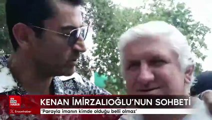 Ünlü aktör Kenan İmirzalioğlu, hayranı ile mezarlıktaki sohbet etti