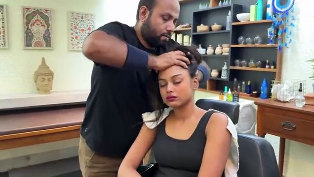 Asmr deep tissue head massage therapy