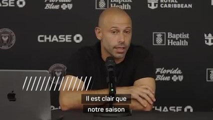 Inter Miami - Mascherano : “L’équipe a mérité de jouer autant de matches mais il faut gérer”