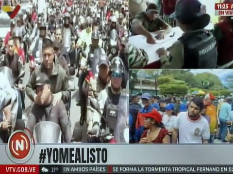 Cuerpos de seguridad del estado Miranda se movilizan para alistarse en las filas de la MNB