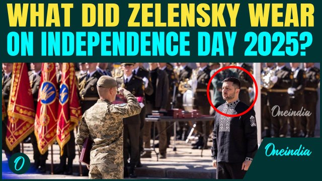 Zelensky’s Most Controversial Outfit Yet? Wears Black Vyshyvanka Outfit Ditching Suit | WATCH