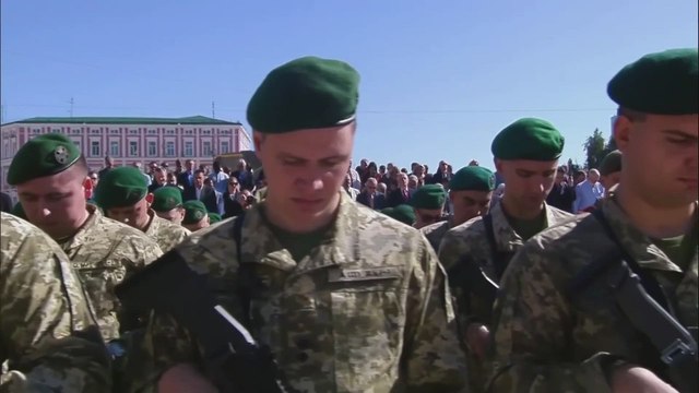 ZELENSKY and CARNEY HOLD minute of silence on UKRAINE INDEPENDENCE DAY