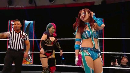 alexa bliss and nikki crosse vs the kaboki warriors tag team championship match wrestlemania 36