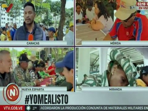 Caraqueños continúan demostrando su apoyo en la jornada de alistamiento militar