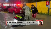 En Querétaro abren un centro de acopio tras fuertes lluvias