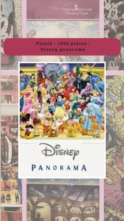 On termine un puzzle Disney 1000 pièces (Panorama Ravensburger)