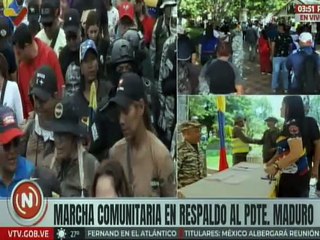 Caracas | Habitantes de la Cota 905 marchan en apoyo al presidente Nicolás Maduro