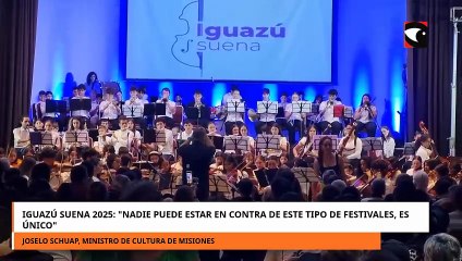 Iguazú Suena 2025: \"Nadie puede estar en contra de este tipo de festivales\"