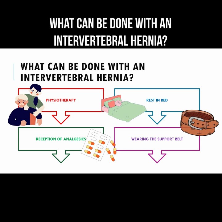What can be done with an intervertebral hernia?