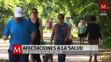 Intensas olas de calor afectan a la salud de las personas