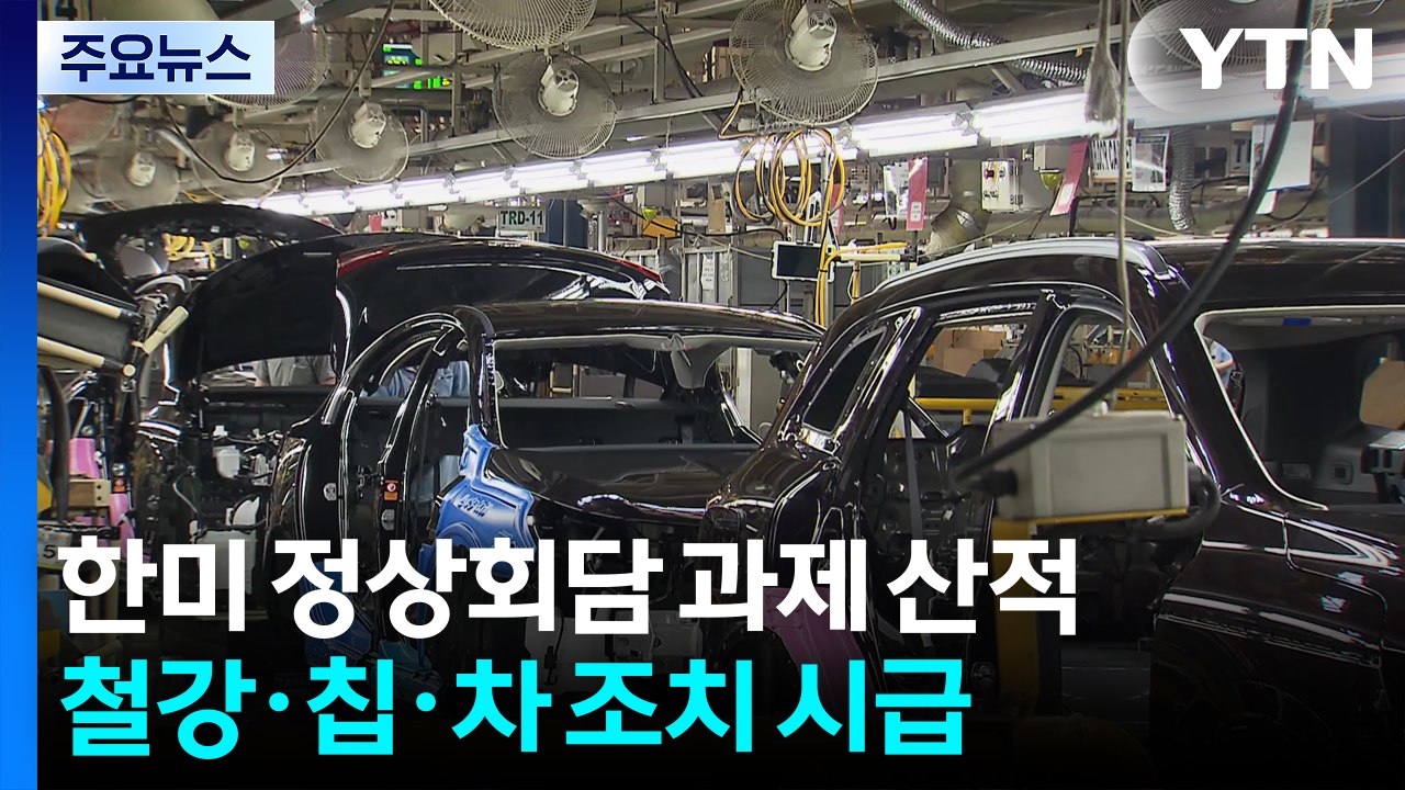 한미 정상회담에서 경제 분야 과제 산적...철강·반도체·자동차 산업 조치 시급 / YTN
