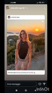 chiara Ferragni story vacanze in grecia