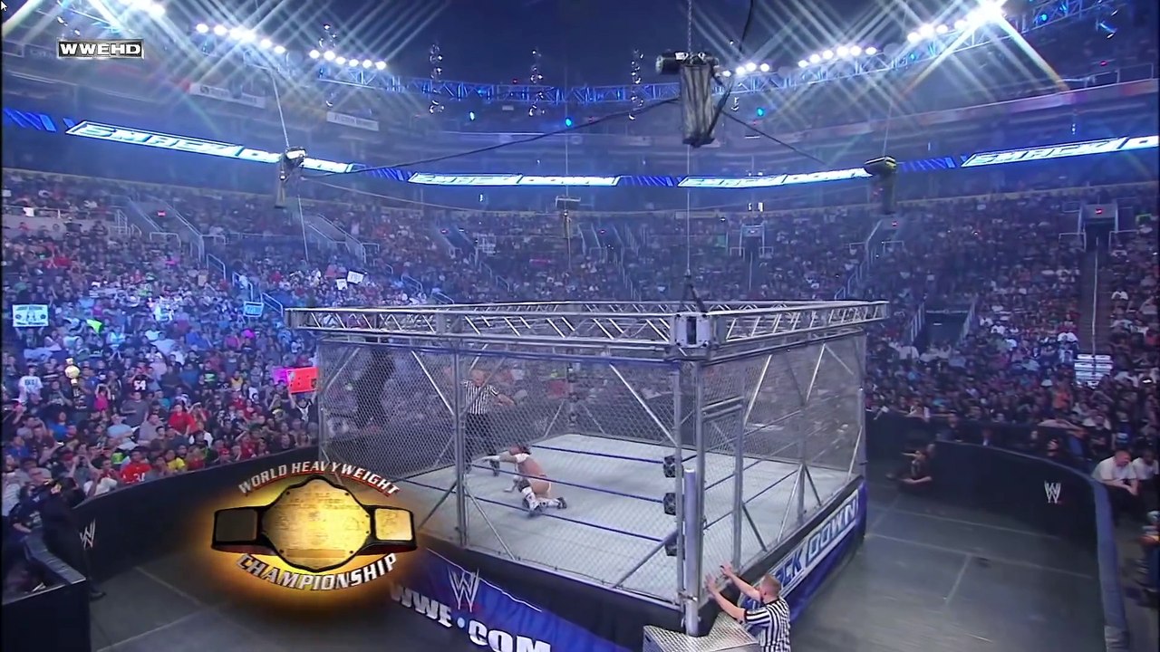 JEFF HARDY VS CM PUNK SMACKDOWN STEEL CAGE MATCH