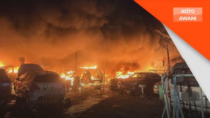 Bengkel tayar terbakar, 37 kereta & tujuh motosikal hangus