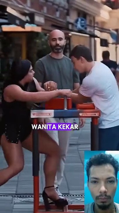 Muscular Woman Challenges Random Men to Arm Wrestling | Strength Test